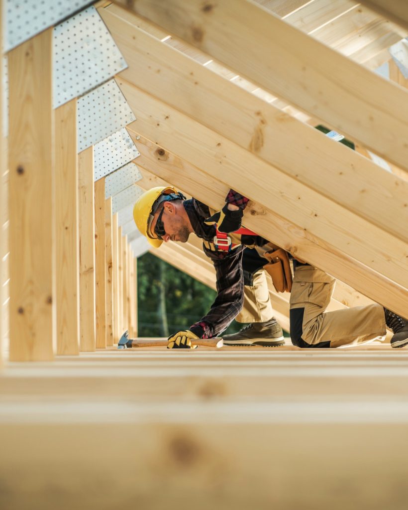Wooden Roof Frame Building